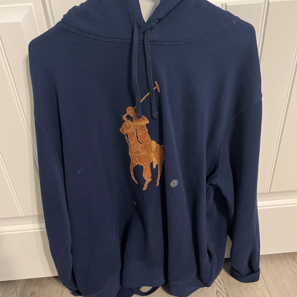 Navy Polo by Ralph Lauren Sweatshirt with Embroidered Logo